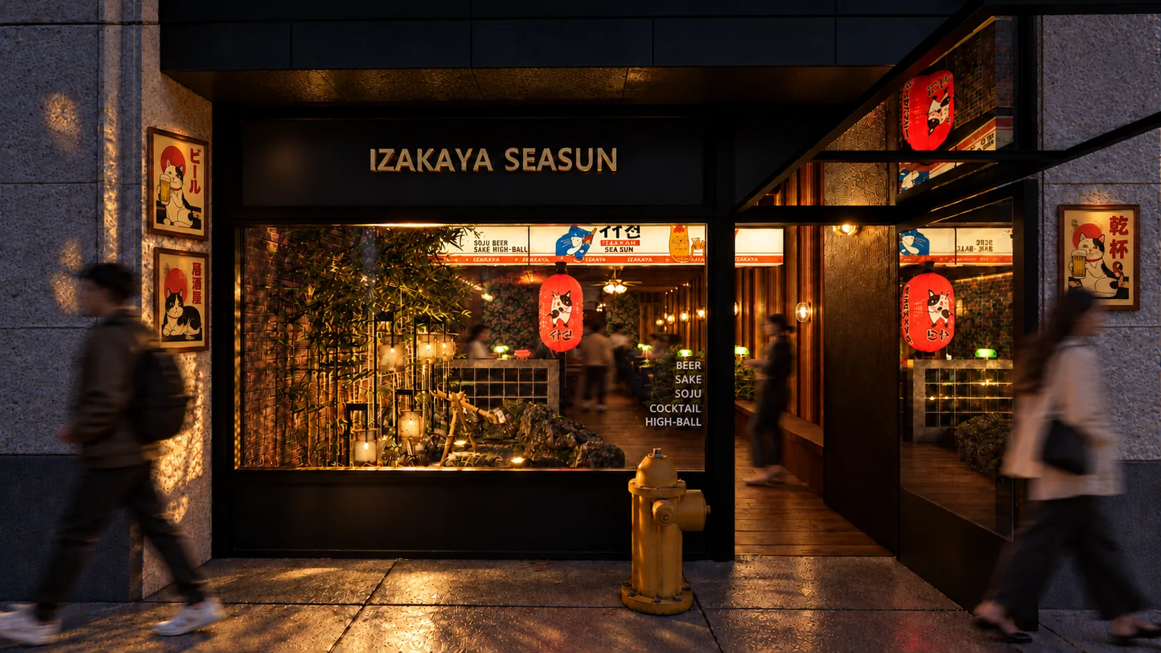 Architectural rendering of Izakaya Seasun