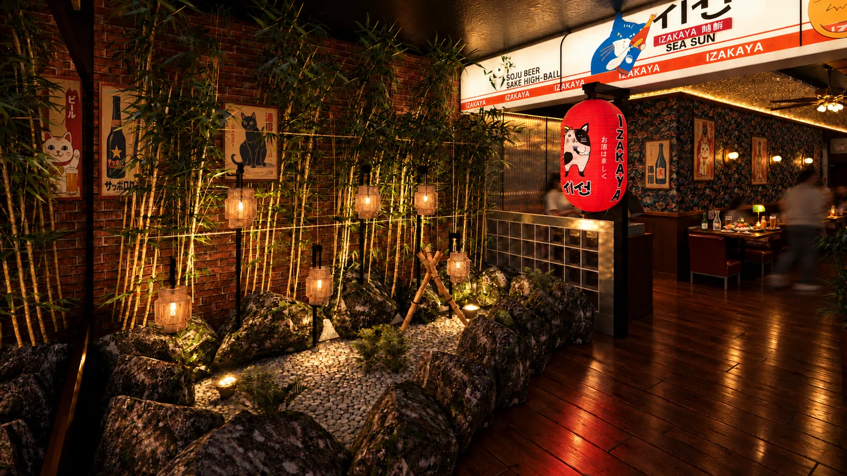 Architectural rendering of Izakaya Seasun