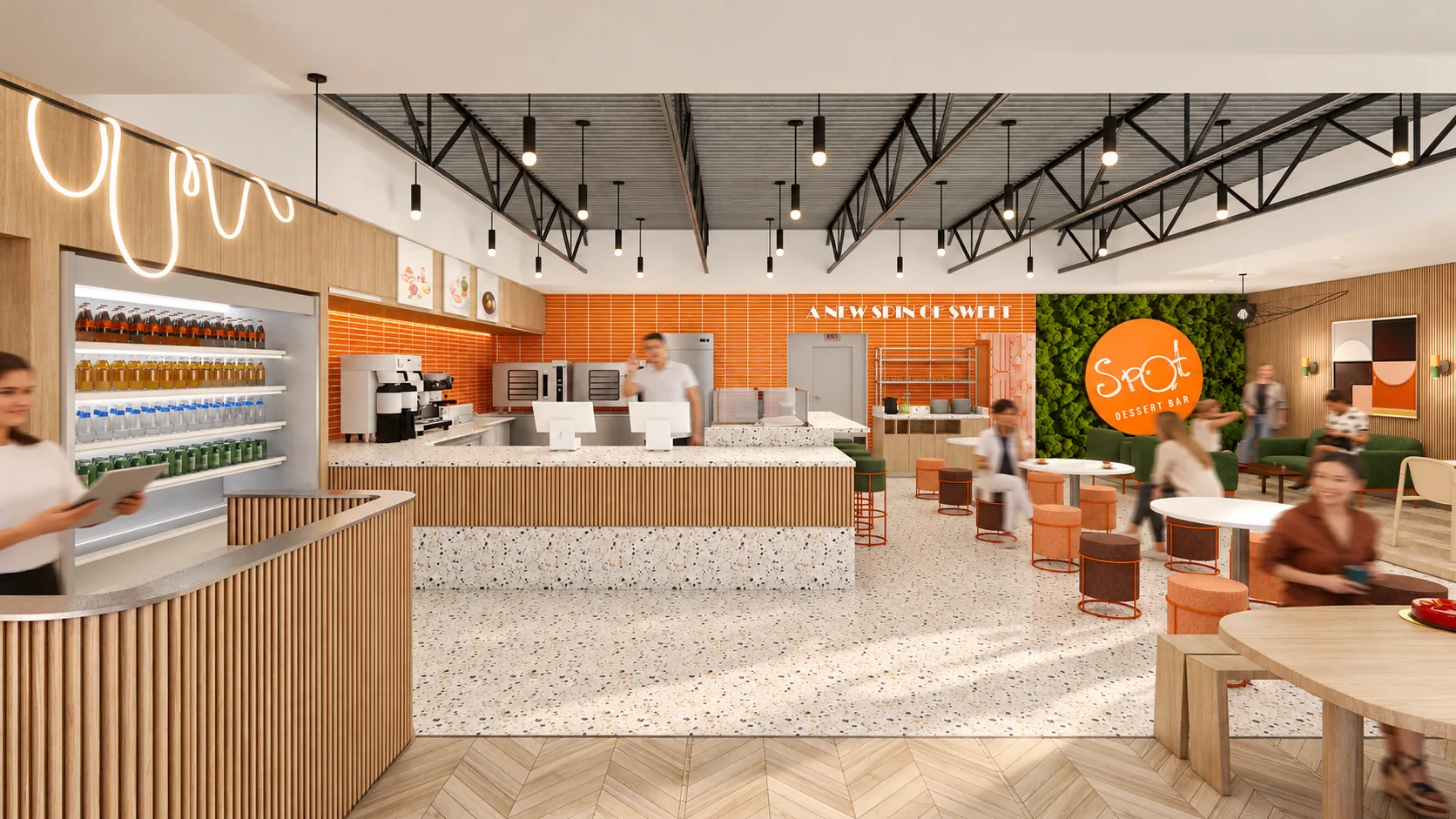 Architectural rendering of Spot Dessert Bar