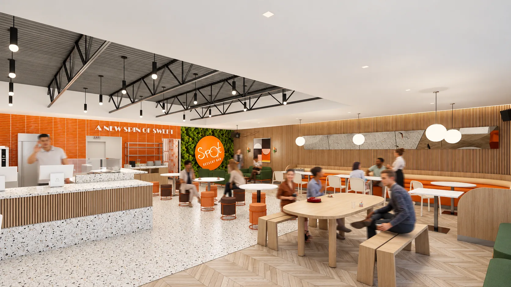 Architectural rendering of Spot Dessert Bar
